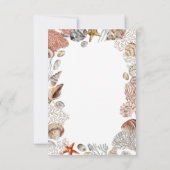 Coastal Beach Seashell Retirement Party 招待状 (裏面)