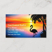 Coastal Beach Theme Realtor  名刺 (正面)