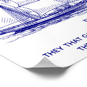 Coastal Bible Verse ポスター (角)