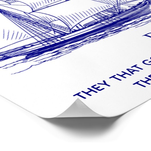 Coastal Bible Verse ポスター (角)