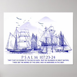 Coastal Bible Verse ポスター
