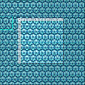 Coastal Blue Asanoha Traditional Japanese Pattern ファブリック (タイル)