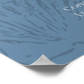 Coastal Blue Bachelorette Itinerary ポスター (角)