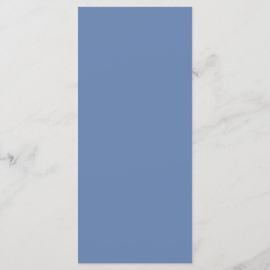 Coastal Blue Beach Shell Monogram Wedding メニュー (裏面)