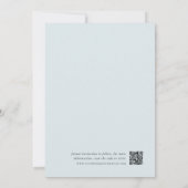 Coastal Blue | Classic Pinstripe Photo Wedding セーブザデート (裏面)