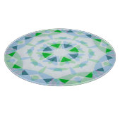 Coastal Blue Green Summer Star Dopamine Decor カッティングボード (角)