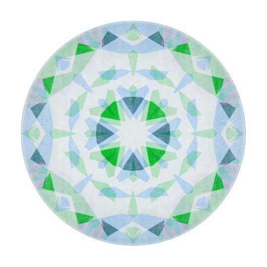 Coastal Blue Green Summer Star Dopamine Decor カッティングボード (正面)