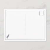 Coastal Blue Heron Bird ポストカード (裏面)