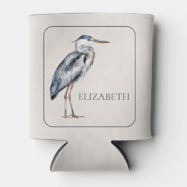 Coastal Blue Heron Bird Personalized 缶クーラー
