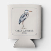 Coastal Blue Heron Bird Personalized 缶クーラー (裏面)