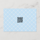 Coastal Blue Lemon Amalfi QR Code RSVP  エンクロージャーカード (裏面)