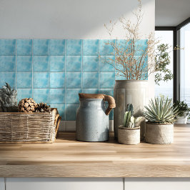 Coastal Blue Modern Watercolor  タイル