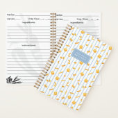Coastal Blue | Pasta Shapes Personalized Recipe ノートブック (内側)