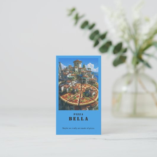 Coastal Blue - Rustic Italian Pizza Bella Shop  名刺 (スタンド正面)