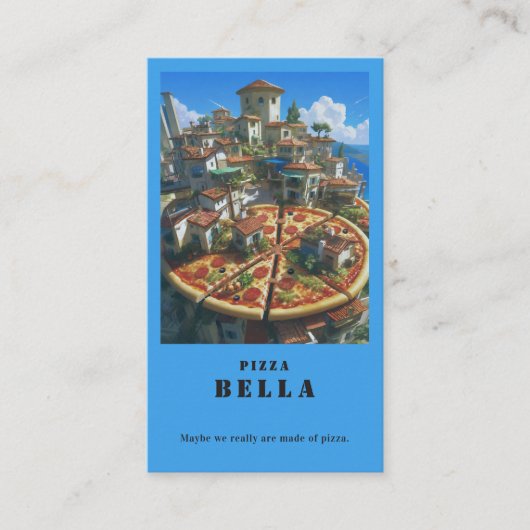 Coastal Blue - Rustic Italian Pizza Bella Shop  名刺 (正面)