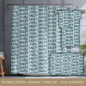 Coastal Blue Salty Beach Life | Nautical Graphic バスタオルセット