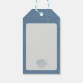 Coastal Blue Seashell Bachelorette Favor ギフトタグ (裏面)