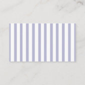 Coastal Blue Striped Diaper Raffle Baby Shower エンクロージャーカード (裏面)