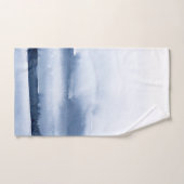 Coastal Blue Watercolor Ocean Wave バスタオルセット (ハンドタオル)