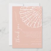 Coastal Blush Pink Girls Baby Shower Photo (正面)