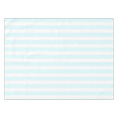 Coastal Boho Soft Blue Pastel Stripes Pattern テーブルクロス (正面(横))