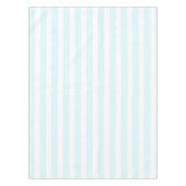 Coastal Boho Soft Blue Pastel Stripes Pattern テーブルクロス (正面)