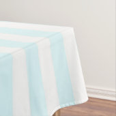 Coastal Boho Soft Blue Pastel Stripes Pattern テーブルクロス (インサイチュ)