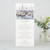 Coastal Bots at Harbour Seascapeのメ結婚ニュー・カード 招待状 (スタンド正面)