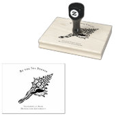 Coastal Boutique Logo Shell Illustration ラバースタンプ (押印)