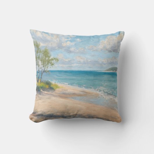 Coastal Breeze Fine Art Beach Print クッション (正面)