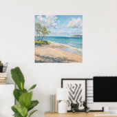 Coastal Breeze Fine Art Beach Print ポスター (ホームオフィス)