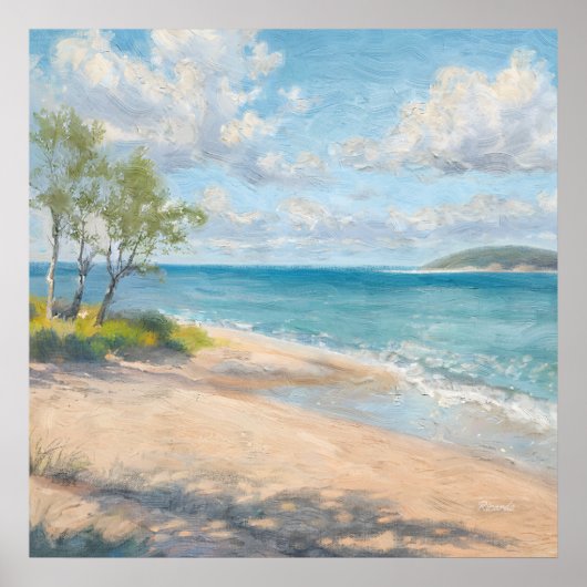 Coastal Breeze Fine Art Beach Print ポスター (正面)
