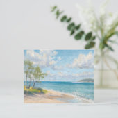 Coastal Breeze Fine Art Beach Print ポストカード (スタンド正面)