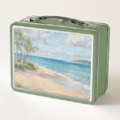 Coastal Breeze Fine Art Beach Print メタルランチボックス (裏面)