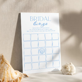 Coastal Bridal Shower Bingo Game 