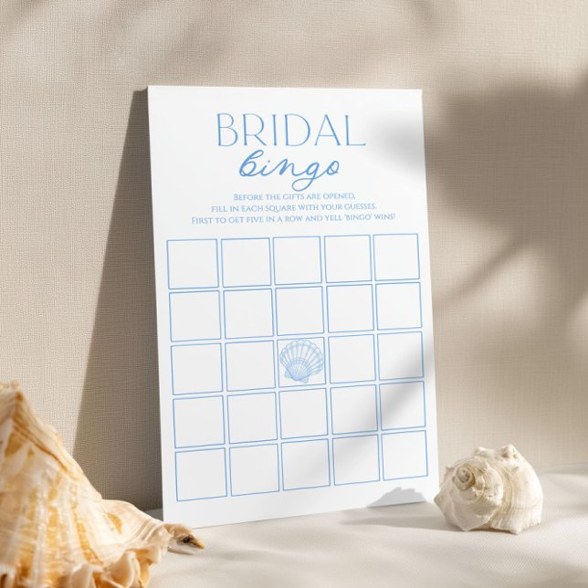 Coastal Bridal Shower Bingo Game  (クリエイターアップロード済み)