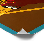 Coastal California Pacific Coast 17 Mile Drive ポスター (角)