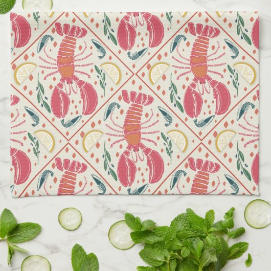 Coastal Catch Seafood Boil キッチンタオル (折り畳み)