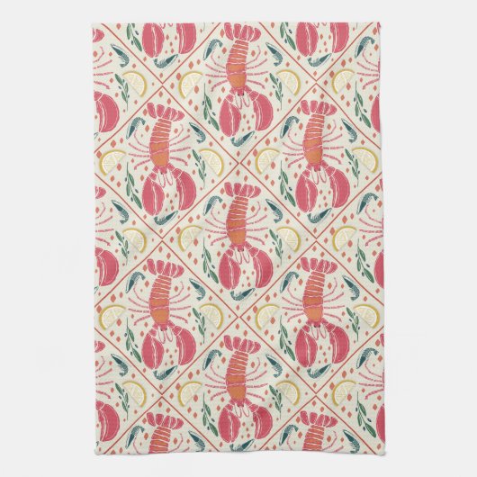 Coastal Catch Seafood Boil キッチンタオル (縦)