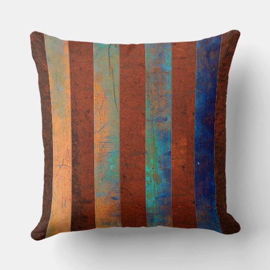 Coastal Charm Throw Pillow クッション (裏面)