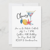 Coastal Cheers Cocktail Party 招待状 (正面)