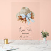 Coastal Chic Autumn  Fall Beach Club Party Welcome アクリルサイン (ウェディング)