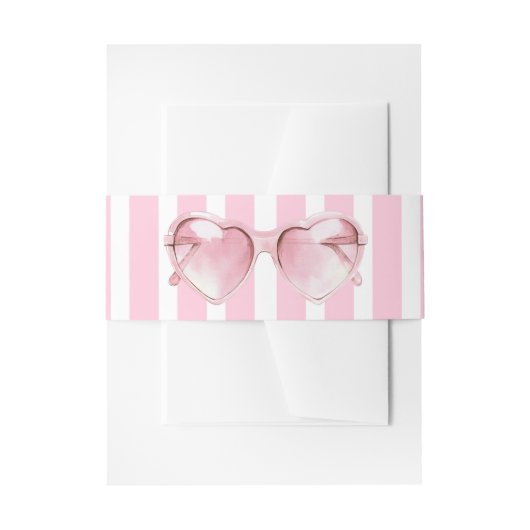 Coastal Chic Beach Club 招待状ベリーバンド (正面例)