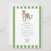 Coastal Chic Beach Club Bachelorette Weekend 招待状 (正面)