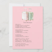 Coastal Chic Beach Club Bachelorette Weekend 招待状 (裏面)