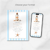 Coastal Chic Fall Beach Club Bachelorette Weekend 招待状