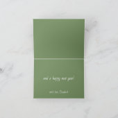 Coastal Christmas Palm Trees With Hammock カード (内部)