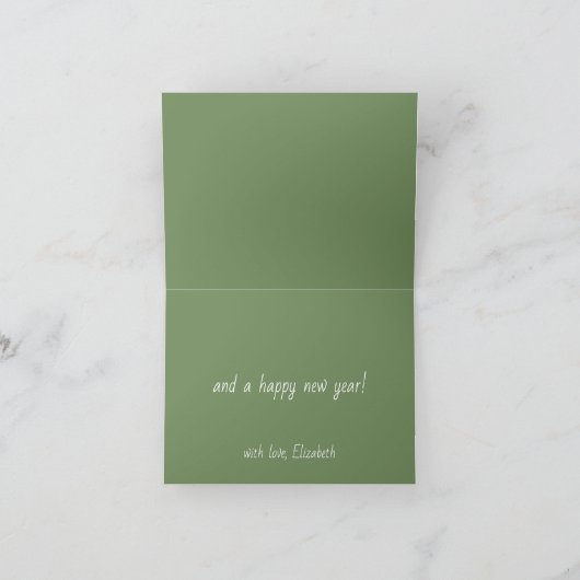 Coastal Christmas Palm Trees With Hammock カード (内部)