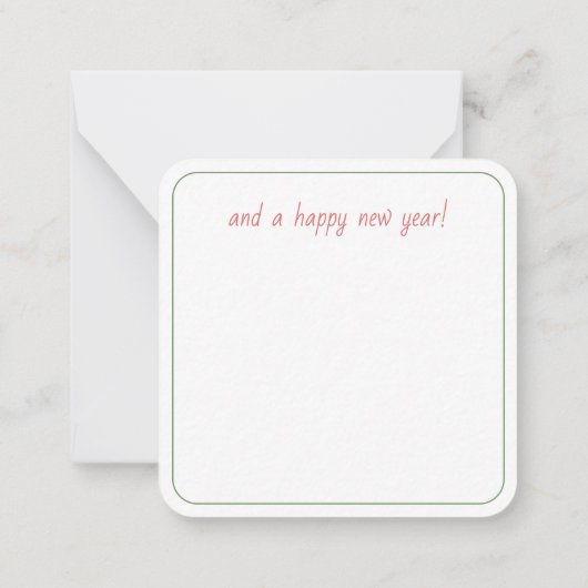 Coastal Christmas Palm Trees With Hammock ノートカード (裏面)