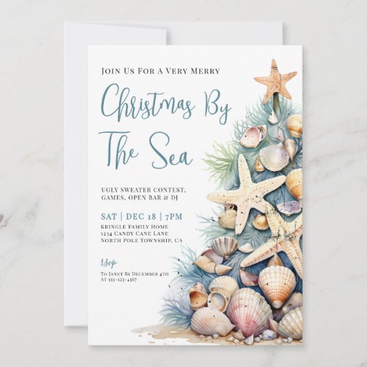 Coastal Christmas Party 招待状 (正面)